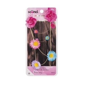 New Scunci Kids Bright Flowers Hair Chain​